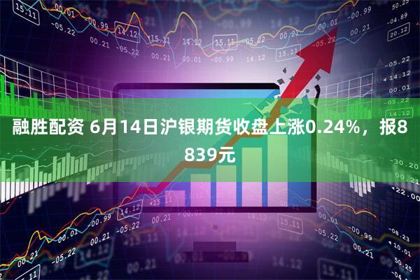 融胜配资 6月14日沪银期货收盘上涨0.24%，报8839元